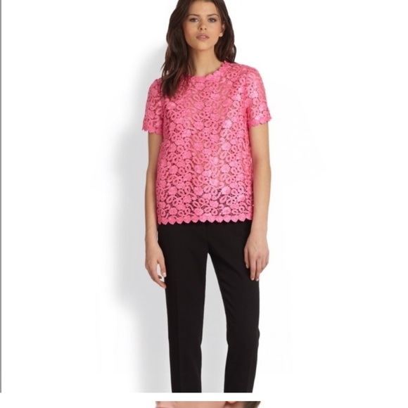 Kate Spade Pink lace top SOLD - Picture 2 of 7